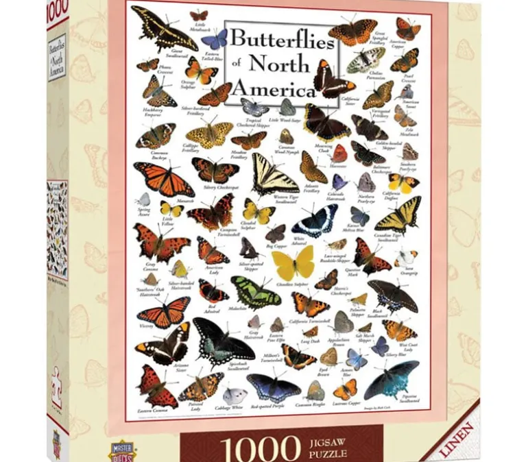 Poster Art Butterflies of North America Puzzle – 1000 Piece