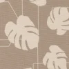 Potted Canvas Monstera Geo Ash Gray
