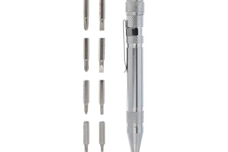 Precision Screwdriver Pen Tool with 8 Bits
