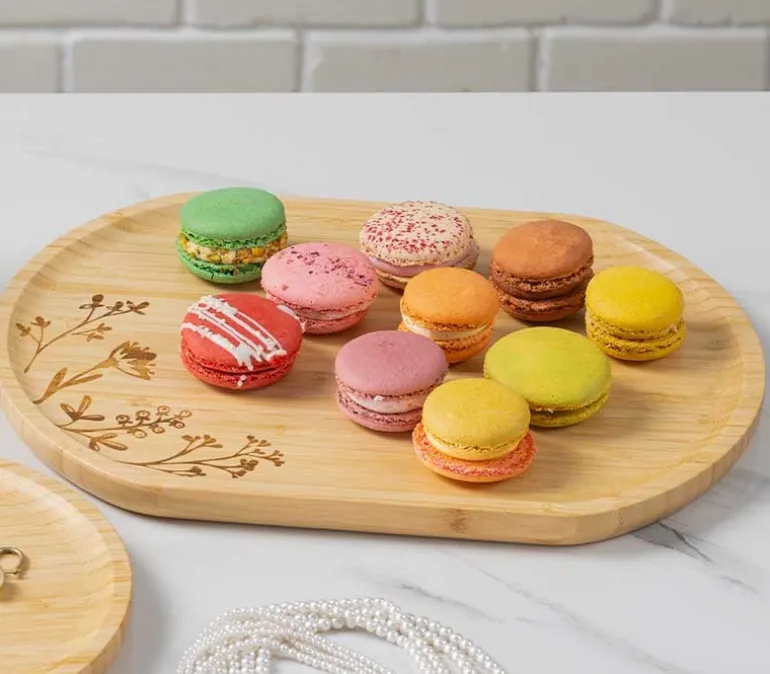 Premium Bamboo Charcuterie Tray with Ramekins and Hidden Knife Drawer