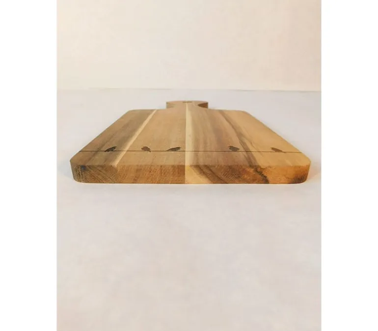 Premium Bamboo Charcuterie Tray with Ramekins and Hidden Knife Drawer