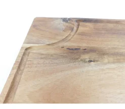 Premium Bamboo Charcuterie Tray with Ramekins and Hidden Knife Drawer
