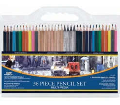 Pro Art Multi Media Drawing Pencil Set – 36 Piece