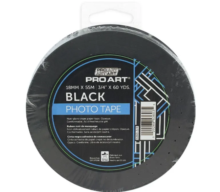 Pro Art Photo Tape – 3/4-inch x 60-yard – Black