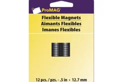ProMag Flexible Round Magnets – .5″ Round – 50pc.