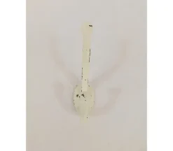 2-Prong Iron Hook – White Finish