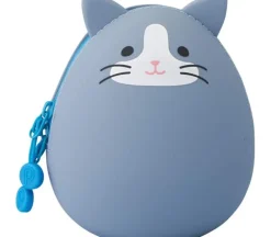 PuniLabo Egg Pouch – Gray Cat