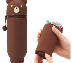 PuniLabo Stand Up Pencil Case – Brown Bear