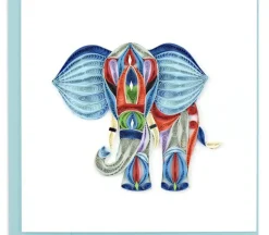 QuillingCard Quilled Greeting Card – Elephant