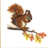 QuillingCard Quilled Greeting Card – Squirrel