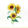 QuillingCard Quilled Greeting Card – Sunflower