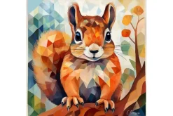 Quiltberry Farm Notecard – Baby Squirrel