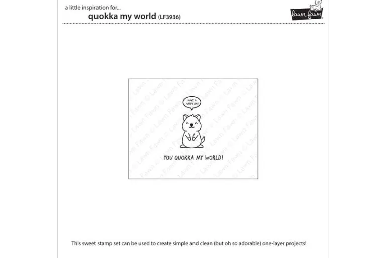 Quokka My World Stamp Set