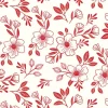 Radiante Ruby Red Dots on Cloud White