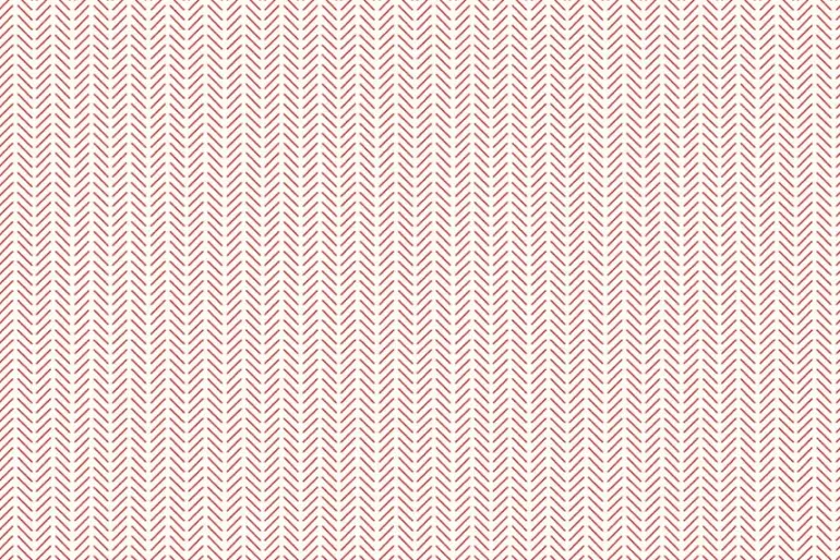 Radiant Ruby Main Floral Red on Cloud White