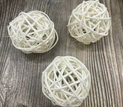 Rattan Ball Fillers – Small Decorative Spheres, 12-Piece Set