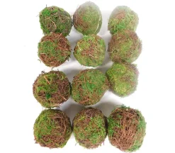 Rattan Ball Fillers – Small Decorative Spheres, 12-Piece Set