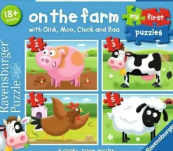 Ravensburger On the Farm Puzzle – 4 Puzzles