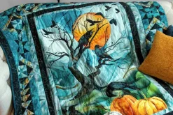 Raven’s Call Ravens in Branches pale blue