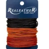 Realeather Crafts Round Leather Lace – Ebony Cedar and Mahogany