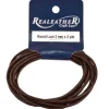 Realeather Crafts Round Leather Lace – Brown – 2mm