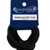 Realeather Deerskin Lace – 3/16-inch x 2-yard – Black