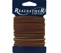 Realeather Latigo Lace – 1/8-inch x 4-yard – Medium Brown