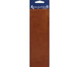 Realeather Suede Trim Piece – 8.5-inch x 11-inch – Medium Brown