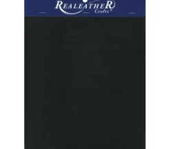 Realeather Triumph Trim Leather – 8.5-inch x 11-inch – Black
