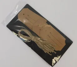 Rectangle Kraft  To/From Tags with Jute Ties – 12 Piece