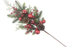 32″ Red Jingle Bell Spray