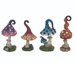 Resin Bright Color Mushroom – 1 Mushroom – Color/Style Shipped is Randomly Picked