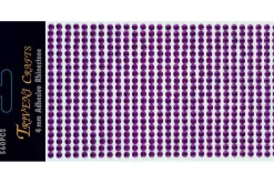 Rhinestone Dot Stickers – 8mm – Jet Black