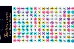 Rhinestone Dot Stickers – 6mm – Jet Black