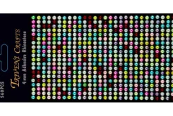 Rhinestone Dot Stickers – 6mm – Light Pink