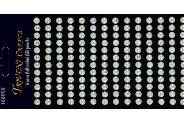 Rhinestone Dot Stickers – 6mm – Light Pink