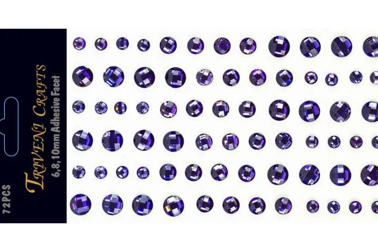 Rhinestone Dot Stickers – 6mm – Light Pink