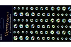 Rhinestone Dot Stickers – 6mm – Light Pink
