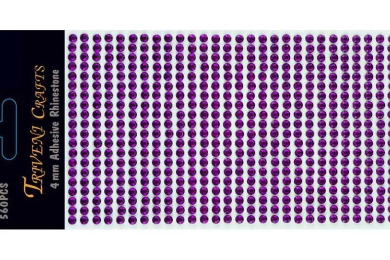 Rhinestone Dot Stickers – 6mm – Light Pink