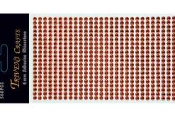 Rhinestone Dot Stickers – 6mm – Red