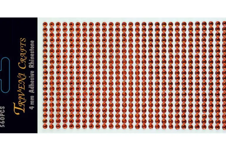 Rhinestone Dot Stickers – 6mm – Red