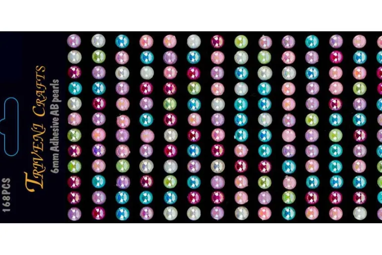 Rhinestone Dot Stickers – 6mm – Red