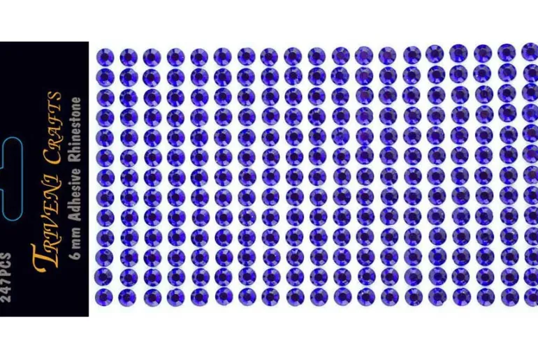 Rhinestone Dot Stickers – 6mm – Red