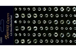 Rhinestone Dot Stickers – 6mm – Red