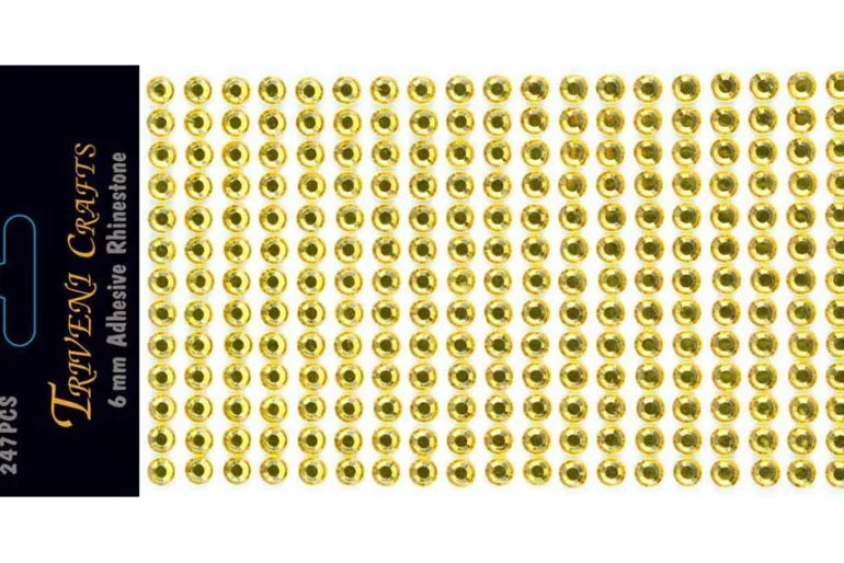Rhinestone Dot Stickers – 6mm – Red