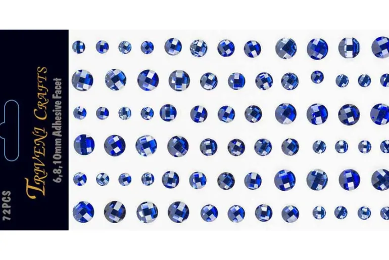 Rhinestone Dot Stickers – 6mm – Red