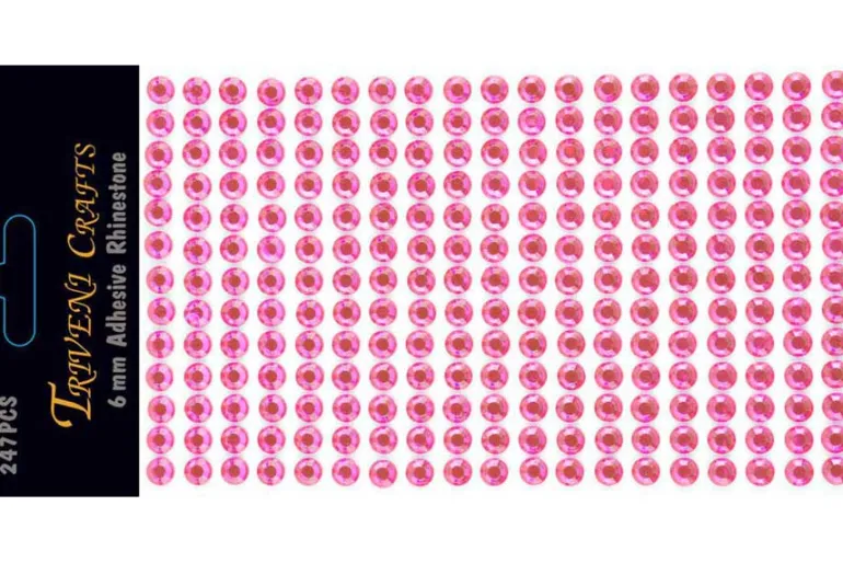 Rhinestone Dot Stickers – 6mm – Red