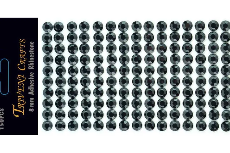 Rhinestone Dot Stickers – 6mm – Red