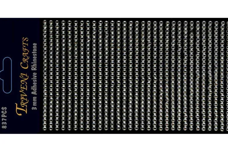 Rhinestone Facet Stickers – 6-10mm – Red