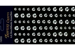 Rhinestone Facet Stickers – 6-10mm – Red